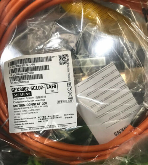 Siemens High Inertia Power Cable 6Fx3002-5Cl02-1Af0 5 Meters