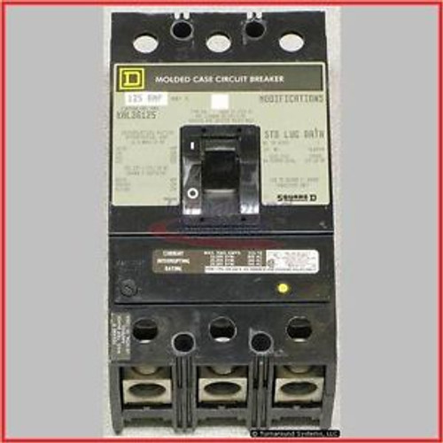 Square D KAL36125 Circuit Breaker, 125 Amp, Used Square D KAL36125 Circuit Breaker, 125 Amp, Used
