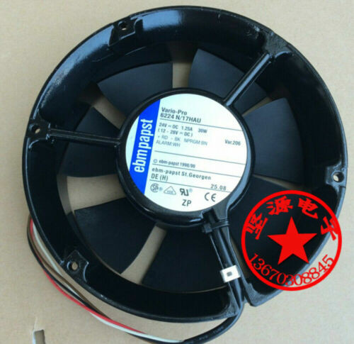 For 6224N / 17Hau 24Vdc 1.25A 30W Adjustable Speed Fan 4-Wire