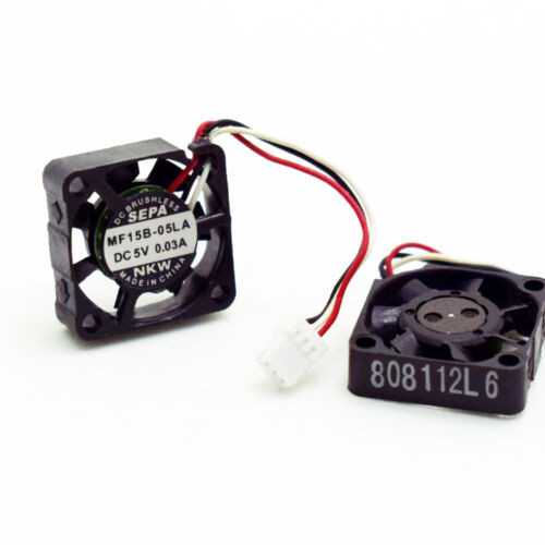 10Pc Sepa Mf15B-05La 15X15X5Mm 1505 5V 0.03A Small Mini Micro Server Cooling Fan