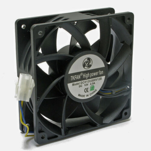 10-Pack 285 Cfm Super High Speed Server Miner Fans 12V 2.5A 120X38Mm 3-Pin Pwm