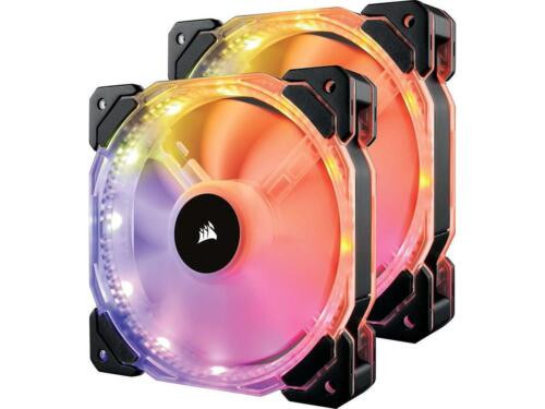 Corsair Hd140 Rgb Led 140Mm Pwm Dual Fans With Controller Cooling Co-9050069-Ww