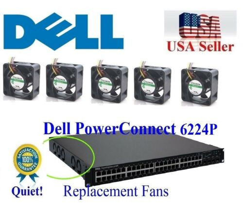 Lot 5X Replacement Fans For Dell Powerconnect 6224P Best For Home Networking