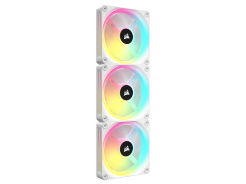 Corsair Qx Rgb Series, Icue Link Qx120 Rgb White, 120Mm Magnetic Dome Rgb Fan, S