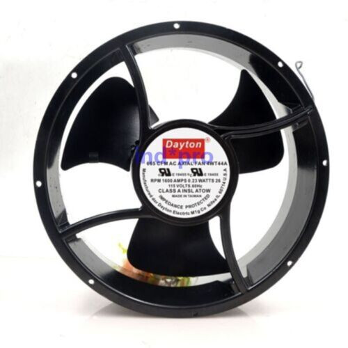 1Pcs New 4Wt44A Ac Axial Fan 665 Cfm Ac115V 0.23A 25489 2-Wire 25.4Cm