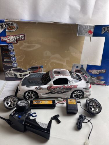 Tyco Rc Mazda Rx-7 Drift Kings Pro Power Series 27 Mhz Car W/Remote Battery + ￼