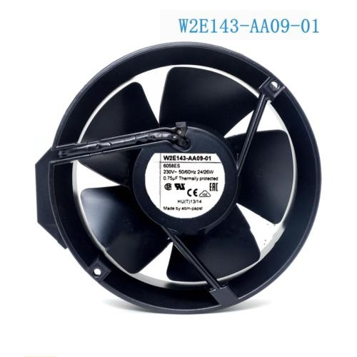 1Pcs New W2E143-Aa09-01 230V 50Hz 24W 17Cm Double Ball Bearing Fan