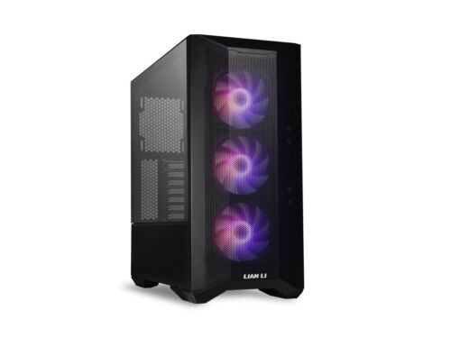 Lian Li Lancool Ii Mesh C Black Atx Rgb  Tempered Glass Pc Case W/ Fans