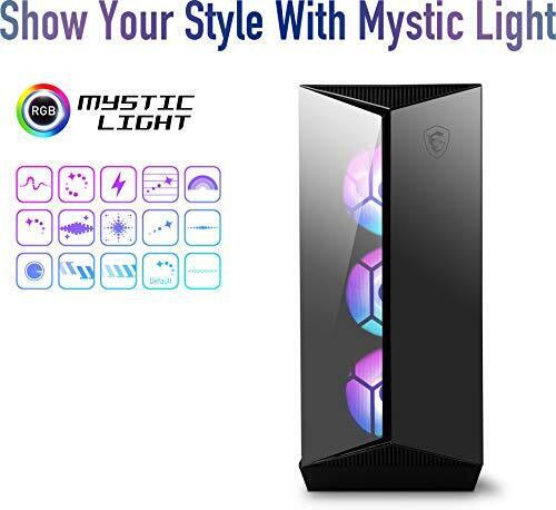 Msi Mpg Gungnir 110R - Premium Mid-Tower Gaming Pc Case - Tempered Glass Side
