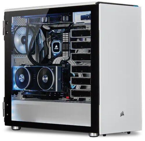 Corsair Carbide Series 678C Low Noise Tempered Glass Atx Case, White