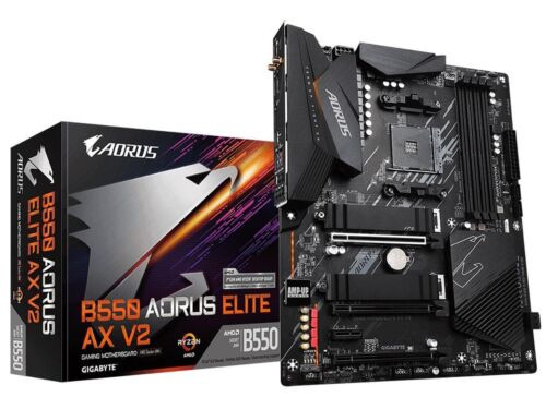 Gigabyte B550 Aorus Elite Ax V2 Am4 Amd B550 Atx Motherboard With Dual M.2 Usb