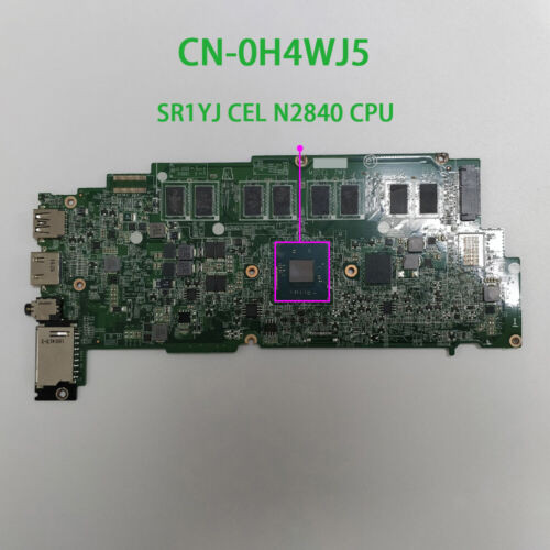Cn-0H4Wj5 For Dell Chromebook 11 3120 With N2840 Cpu 4Gb Ram Laptop Motherboard