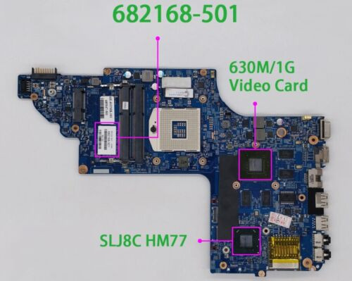 682168-001 For Hp Laptop Pavilion Dv6-7000 Series Dv6T W 630M/1G Gpu Motherboard