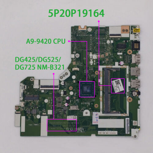 5P20P19164 For Lenovo Laptop 320-15Ast 320-15Ikb With A9-9420 Cpu Motherboard