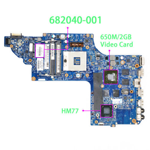 682040-001 682040-501 For Hp  Dv7 Dv7-7000 Dv7T-7000 Gt650M/2G Intel Motherboard