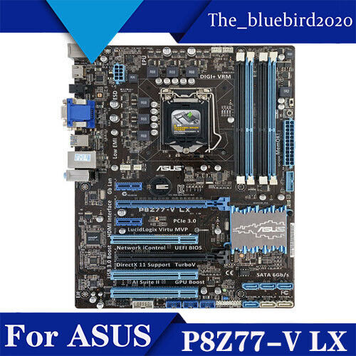 Motherboard Intel Z77 Lga1155 Ddr3 I/O Shield For Asus P8Z77-V Lx  Tested Ok