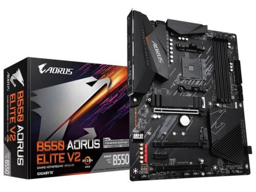 Gigabyte B550 Aorus Elite V2 Am4 M.2 Sata 6Gb/S Usb 3.2 Amd Atx Motherboard