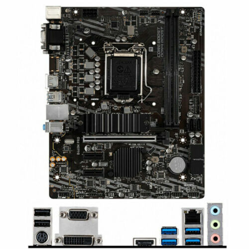 Msi B460M Pro Motherboard Intel B460 Lga 1200 2×Ddr4 Micro Atx 1×M.2 Vga Dvi