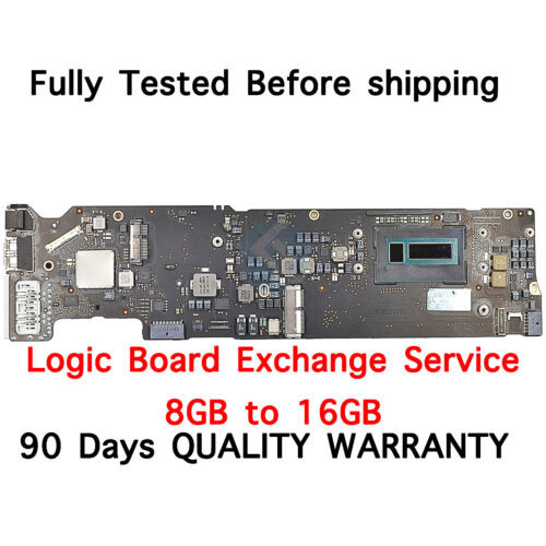 Exchange Macbook Air" A1466 2015 2017 I7/I5 8Gb To 16Gb Logic Board 820-00165-A
