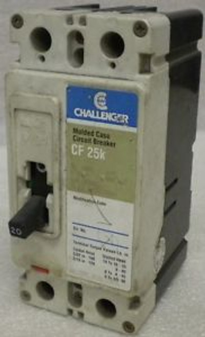 CHALLENGER CF2020  600 VAC  20 Amp  2 Pole CIRCUIT BREAKER