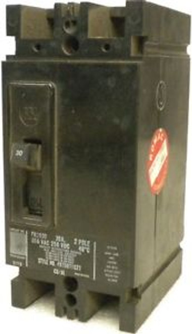 WESTINGHOUSE  FB2030  600 VAC  30 Amp  2 Pole CIRCUIT BREAKER