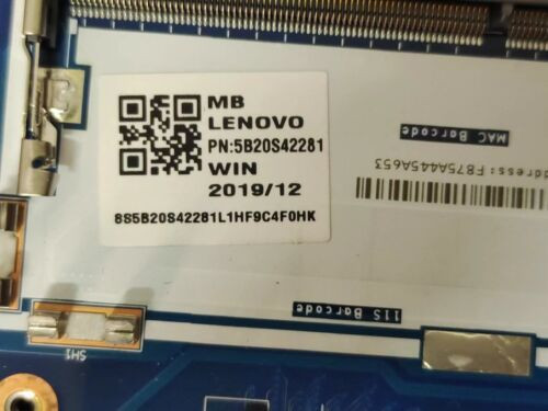 Fru:5B20S42281 For Lenovo Ideapad S145-15Igm With N4000 Cpu Laptop Motherboard