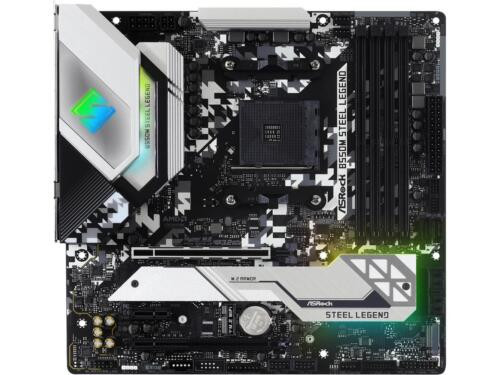 Asrock B550M Steel Legend Am4 Amd B550 Sata 6Gb/S Micro Atx Amd Motherboard