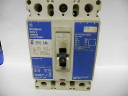 CUTLER HAMMER 15 AMP 3 POLE  CIRCUIT BREAKER EHD3015V ............YC-136