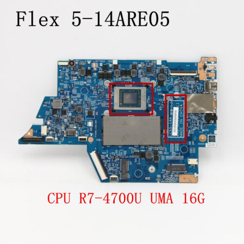 For Lenovo Ideapad Flex 5-14Are05 Motherboard Cpu R7-4700 Ram 16G Fru 5B20S44392