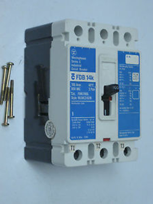 Westinghouse FDB3100L Series C Circuit Breaker 100A 600V 3Pole  E303