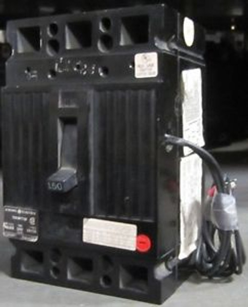 GENERAL ELECTRIC TED136YT150 600 VAC 150 Amp 3 P CIRCUIT BREAKER w/ Shunt Trip GENERAL ELECTRIC TED136YT150 600 VAC 150 Amp 3 P CIRCUIT BREAKER w/ Shunt Trip