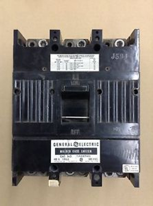 USED General Electric TJK436Y400 Circuit Breaker 400A 3P 600V