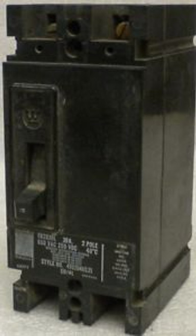 WESTINGHOUSE  FB2030L  600 VAC  30 Amp  2 Pole CIRCUIT BREAKER