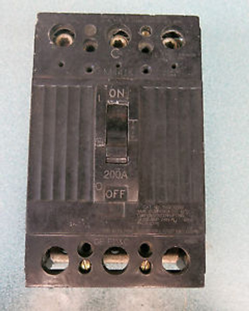 GE THQD32200 3 POLE 200 AMP 240 VOLT 22kA Circuit Breaker