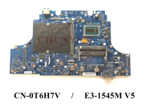 For Dell Precision 7710 M7710 With E3-1545M V5 Cpu Cn-0T6H7V Laptop Motherboard