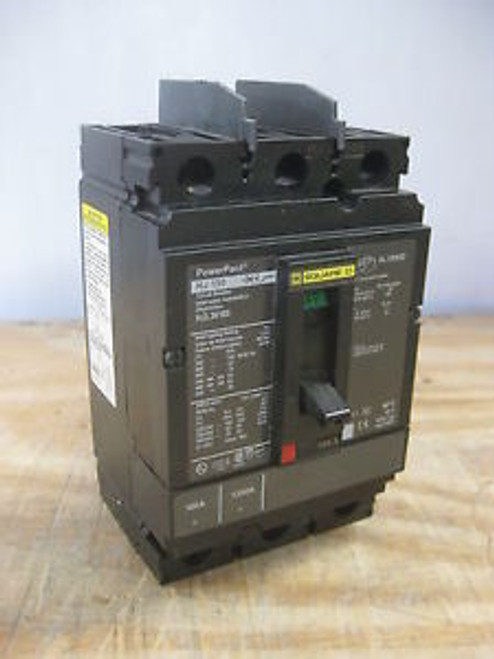 Square D HJ 150 HJL36100 100 Amp PowerPact Circuit Breaker 600V HJL 150A IAD