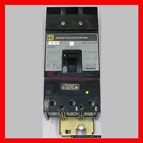 Square D KH36080 Circuit Breaker, 80 Amp, 600 Volt, I-Line, Used