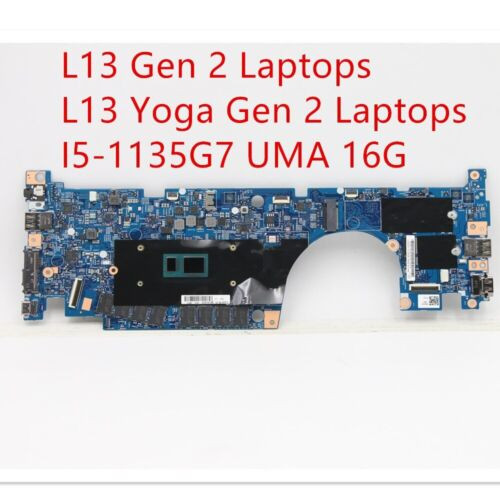 Motherboard For Lenovo Thinkpad L13 Gen 2/L13 Yoga Gen 2 I5-1135G7 Uma 16G