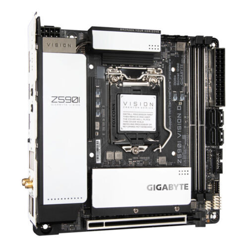 Gigabyte Z590I Vision D Motherboard Intel Z590 Lga1200 Dp Ddr4 Mini-Itx M.2 Core