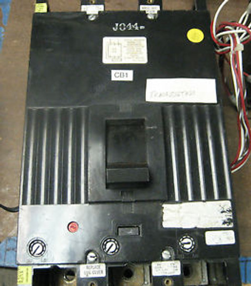 GE 800 AMP 3 POLE BREAKER WITH AUX. SWITCH AND SHUNT TRIP  TKM836F000     YD-130