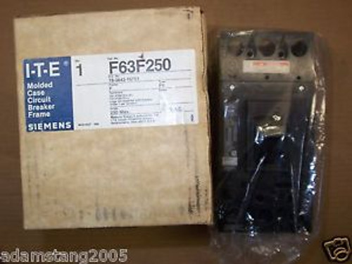 NEW siemens ITE F F63F250 3 pole 150 amp 600v circuit Breaker  frame