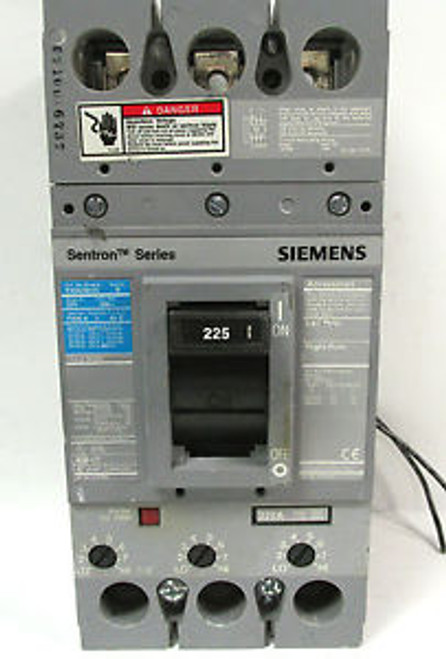 SIEMENS 225 AMP 3POLE TYPE SERIES B  BREAKER FXD63B225 W/SHUNT .......  VC-24