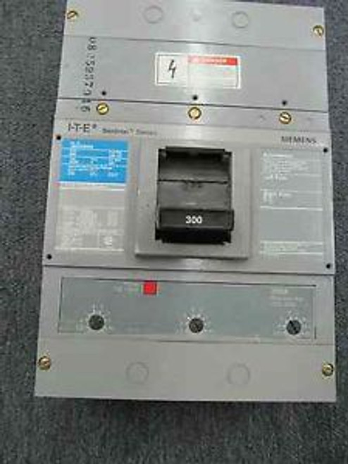 Siemens ITE Sentron Series JXD23B300 300 Amp 240 V 3 Pole Circuit Breaker