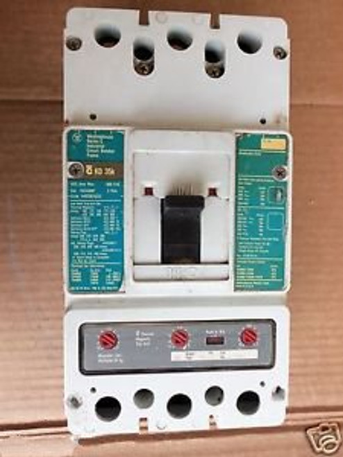 Westinghouse KD 3 pole 400 amp 600v KD3400F Circuit Breaker tear LABEL kd3400