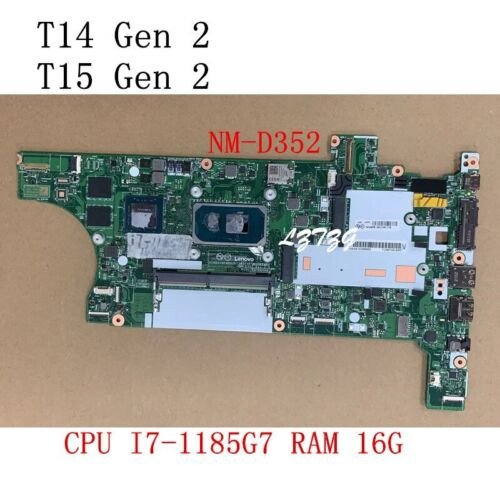 Nm-D352 For Lenovo Thinkpad T14/T15 Gen 2 Motherboard I7-1185G7 16G 5B21H91778