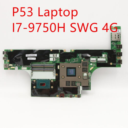 Laptop Motherboard For Lenovo Thinkpad P53 Fru:02Dm439 With I7-9750H Cpu