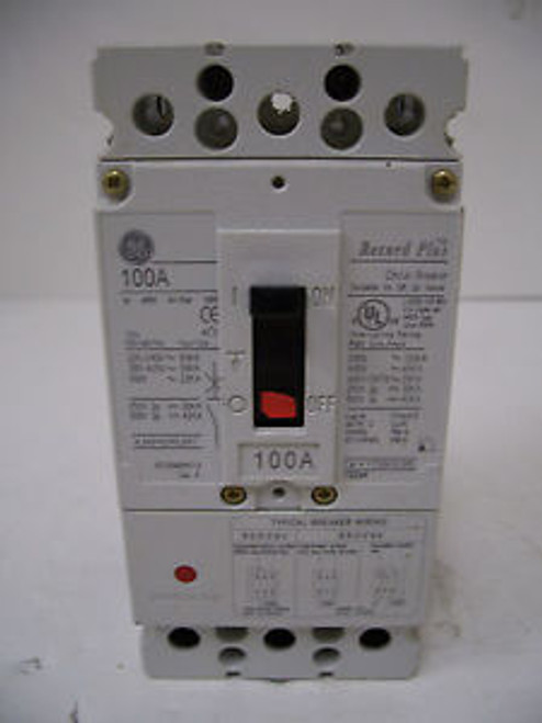 GE CIRCUIT BREAKER CATFCN36TE100R 100A/600V/3POLE