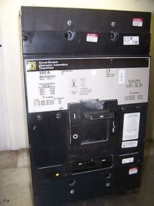 SQUARE D MHL365001212 CIRCUIT BREAKER 500 AMP 600V WITH AUXILIARY SWITCH