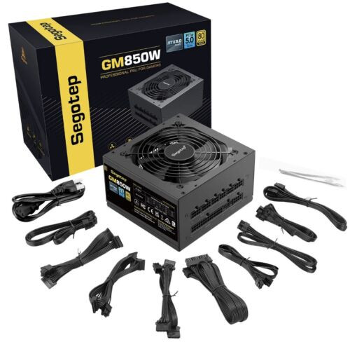 Segotep 850W Pcie 5.0 Full Modular 80 Plus Gold Psu Atx 3.0 Gaming Power Supply