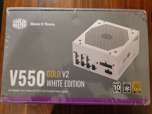 Cooler Master V550 Gold White Edition V2 Full Modular, 550W, 80+ Gold Efficiency